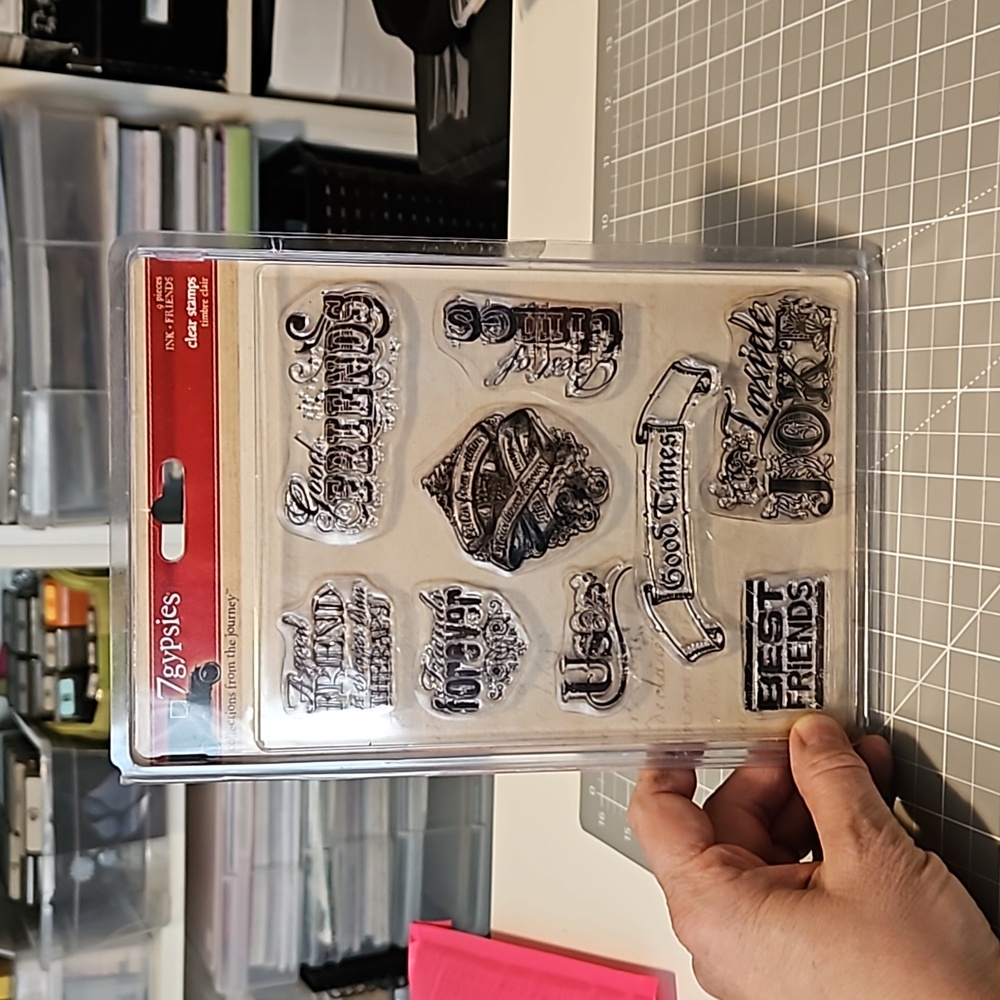 FRIENDS  7 Gypsies clear stamp set